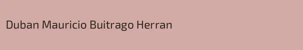 Duban Mauricio Buitrago Herran